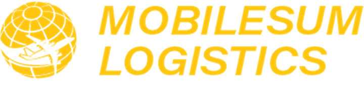 Logo of Mobilesum Logistics with globe design.